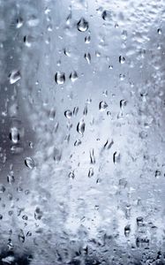 Preview wallpaper glass, rain, macro, drops