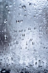 Preview wallpaper glass, rain, macro, drops