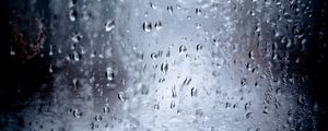 Preview wallpaper glass, rain, macro, drops