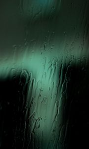 Preview wallpaper glass, rain, water, macro, green
