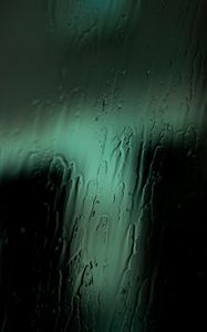 Preview wallpaper glass, rain, water, macro, green