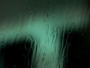 Preview wallpaper glass, rain, water, macro, green