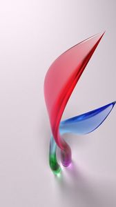 Preview wallpaper glass, red, blue, petals