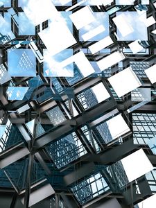 Preview wallpaper glass, reflection, architecture, building