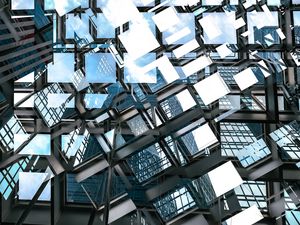 Preview wallpaper glass, reflection, architecture, building