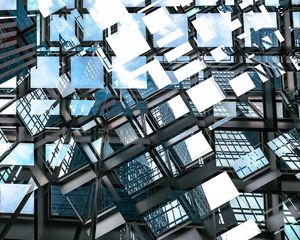 Preview wallpaper glass, reflection, architecture, building