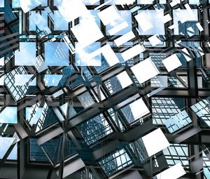 Preview wallpaper glass, reflection, architecture, building