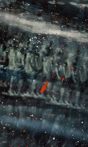 Preview wallpaper glass, spots, paint, blur, distortion