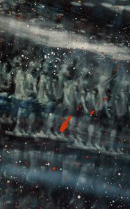 Preview wallpaper glass, spots, paint, blur, distortion