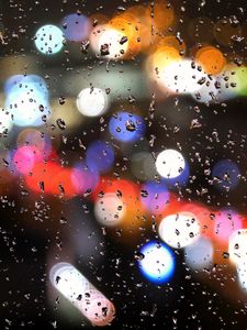 Preview wallpaper glass, spray, blurred, drops