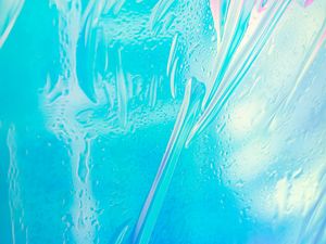 Preview wallpaper glass, stains, paint, abstraction, blue