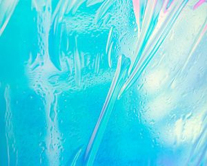 Preview wallpaper glass, stains, paint, abstraction, blue