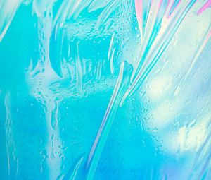 Preview wallpaper glass, stains, paint, abstraction, blue