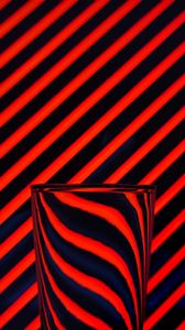 Preview wallpaper glass, stripes, distortion, glassy, dark