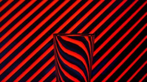 Preview wallpaper glass, stripes, distortion, glassy, dark