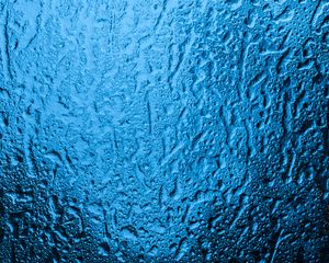 Preview wallpaper glass, water, drops, macro, blue, wet