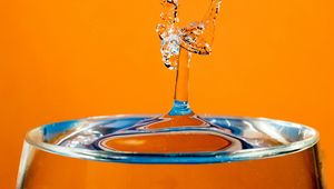 Preview wallpaper glass, water, splash, drops, macro
