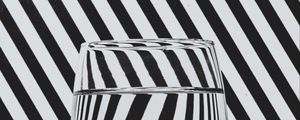 Preview wallpaper glass, water, stripes, distortion, illusion, black and white