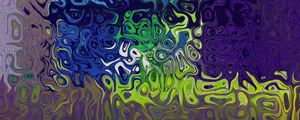 Preview wallpaper glass, wavy, patterns, multicolored, surface