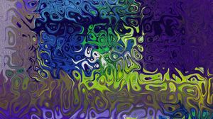 Preview wallpaper glass, wavy, patterns, multicolored, surface