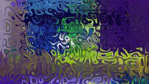 Preview wallpaper glass, wavy, patterns, multicolored, surface