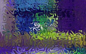 Preview wallpaper glass, wavy, patterns, multicolored, surface