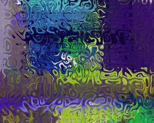 Preview wallpaper glass, wavy, patterns, multicolored, surface