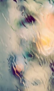 Preview wallpaper glass, wet, blur, abstraction