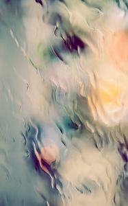 Preview wallpaper glass, wet, blur, abstraction