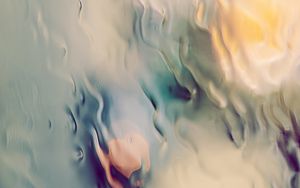 Preview wallpaper glass, wet, blur, abstraction