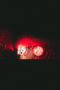 Preview wallpaper glass, wet, dark, light, red