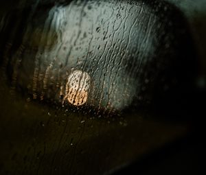 Preview wallpaper glass, wet, drops, rain, glare