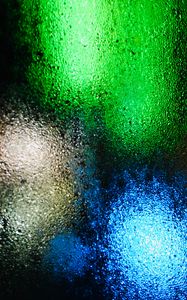 Preview wallpaper glass, wet, light, colorful, blur
