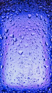 Preview wallpaper glass, wet, neon, drops, rain