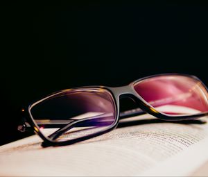 Preview wallpaper glasses, diopters, lenses, book
