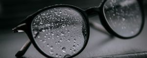 Preview wallpaper glasses, drops, glass, wet