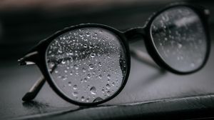 Preview wallpaper glasses, drops, glass, wet
