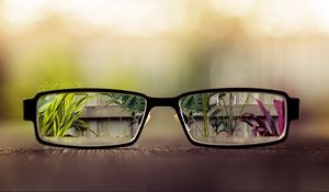 Preview wallpaper glasses, glass, lenses, frame, reflection