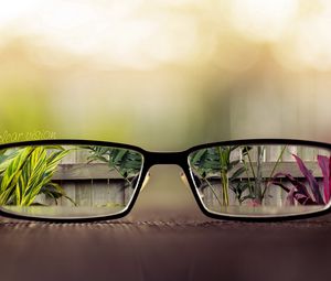 Preview wallpaper glasses, glass, lenses, frame, reflection