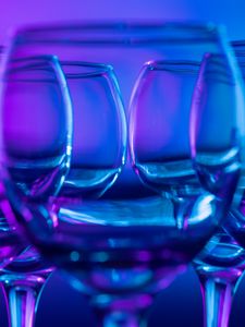 Preview wallpaper glasses, glass, transparent, blur, blue