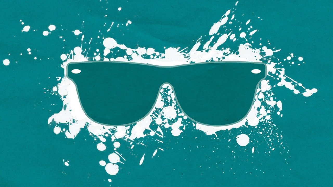 Wallpaper glasses, splashes, backgrounds, white, blue, green