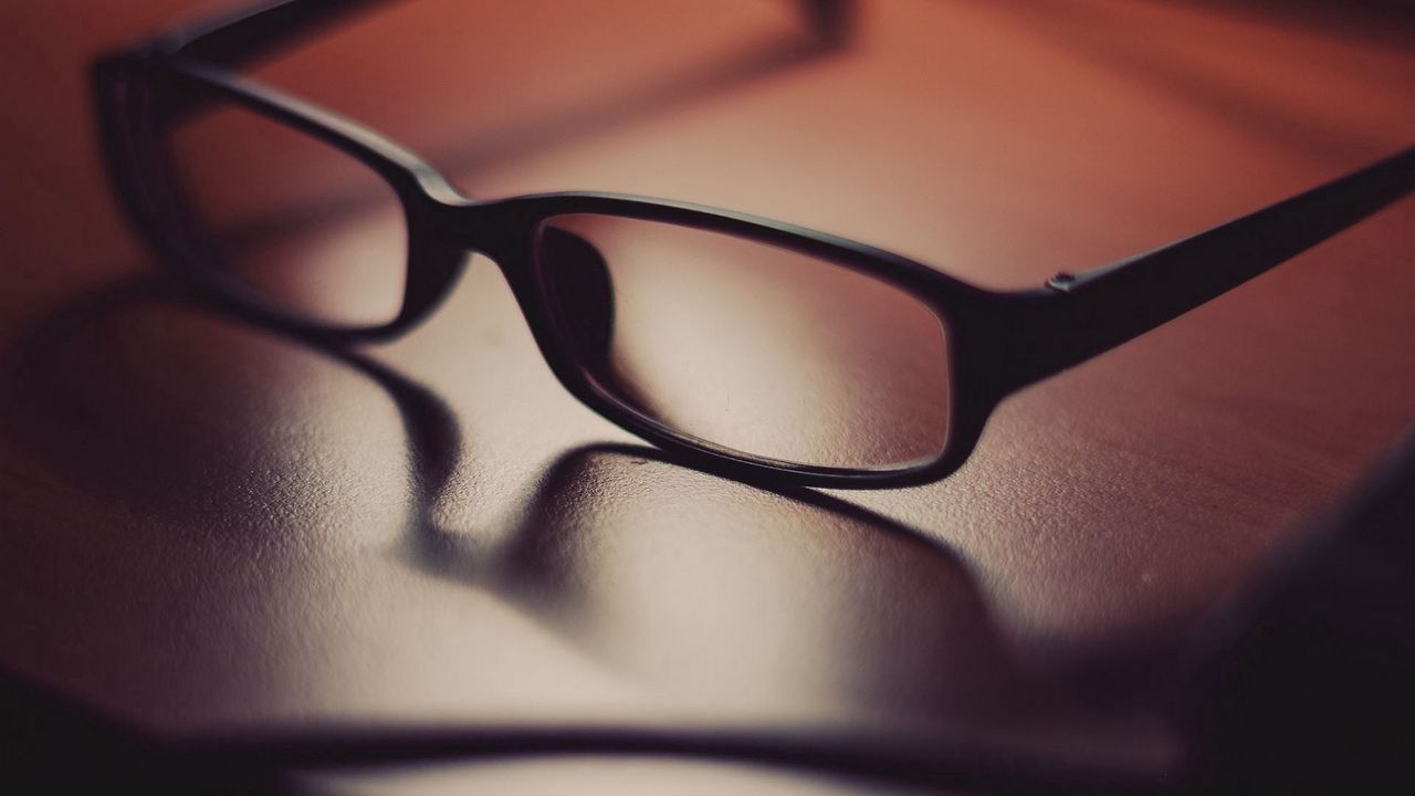 Wallpaper glasses, surface, shadow, glass, lenses, frames
