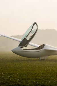 Preview wallpaper glider, fog, grass