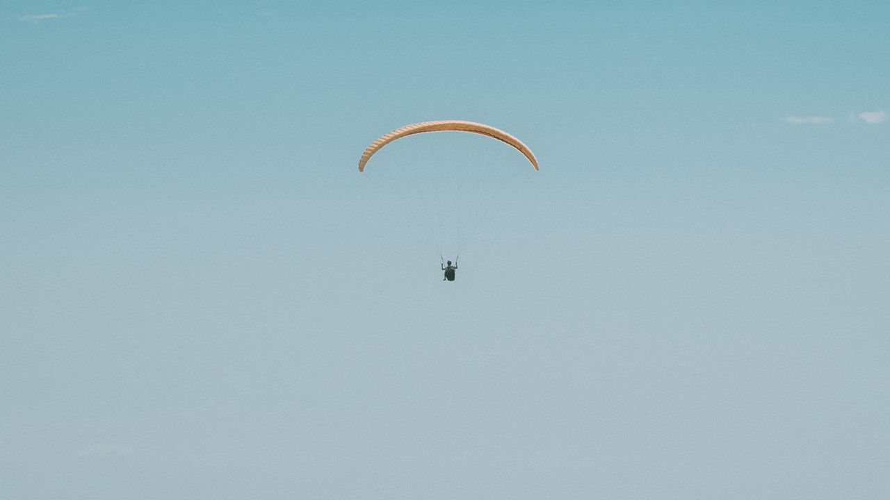 Wallpaper gliding, paragliding, flight, sky
