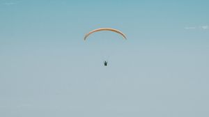 Preview wallpaper gliding, paragliding, flight, sky