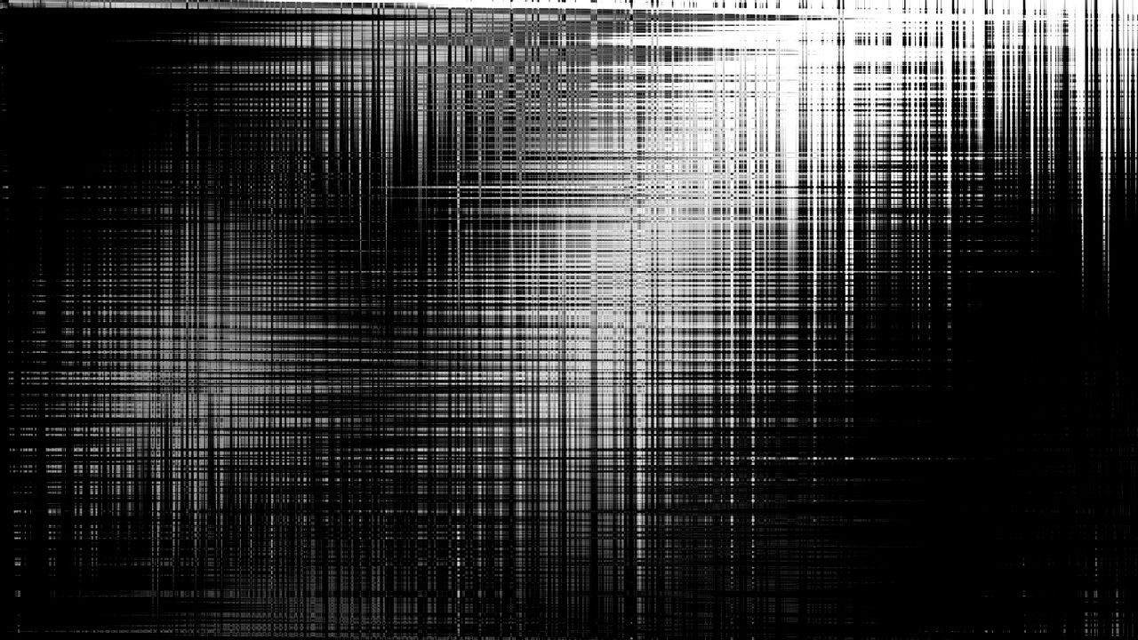Wallpaper glitch, blur, bw, strips, dark
