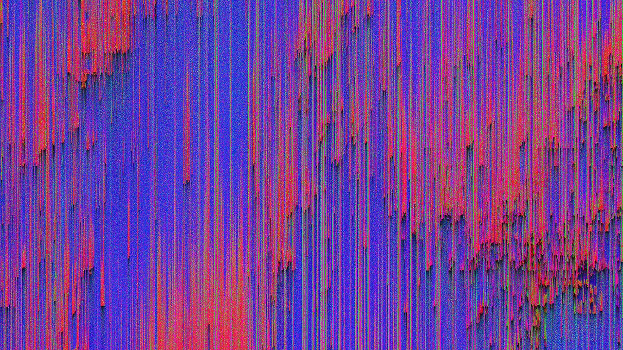 Wallpaper glitch, distortion, lines, interference, abstraction