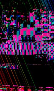 Preview wallpaper glitch, ripple, distortion, noise, digital