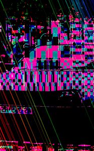 Preview wallpaper glitch, ripple, distortion, noise, digital