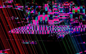Preview wallpaper glitch, ripple, distortion, noise, digital